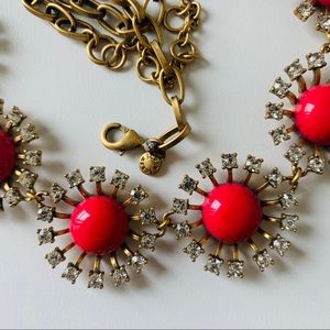 J.Crew pink floral necklace